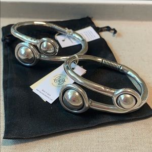 B&G Silver Double Balls Bracelet S & L